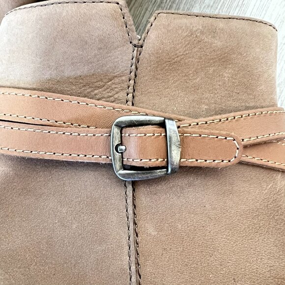 Dansko Boots Womens Size 10/41 Brook Taupe Burnished Nubuck Leather Boot - Picture 9 of 16